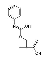 (2S)-2-methyl-3-(phenylcarbamoyloxy)propanoic acid结构式