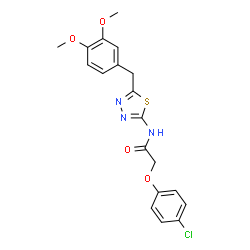 2-(4-Chlorophenoxy)-N-[5-(3,4-dimethoxybenzyl)-1,3,4-thiadiazol-2-yl]acetamide picture