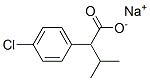 4-Chloro-α-isopropylbenzeneacetic acid sodium salt结构式