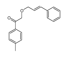 1-(4-methylphenyl)-2-(3-phenylprop-2-enoxy)ethanone Structure