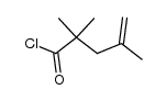 2,2,4-Trimethyl-4-pentenoic acid chloride Structure