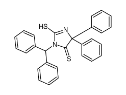 3-benzhydryl-5,5-diphenylimidazolidine-2,4-dithione结构式