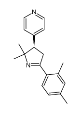 (4R)-2-(2,4-Dimethylphenyl)-5,5-dimethyl-4-(4-pyridyl)-1-pyrrolin结构式