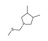 3,4-dimethyl-1-(methylsulfanylmethyl)phospholane结构式