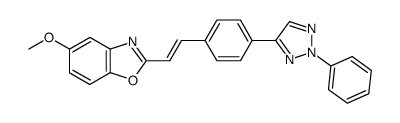 5-methoxy-2-[4-(2-phenyl-2H-[1,2,3]triazol-4-yl)-styryl]-benzooxazole Structure