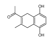 1-(5,8-dihydroxy-3-methyl-1,4-dihydronaphthalen-2-yl)ethanone结构式