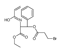 ethyl (2R,3R)-3-(3-bromopropanoyloxy)-3-phenyl-2-(prop-2-enoylamino)propanoate Structure