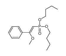 (2-dibutoxyphosphoryl-1-methoxyethenyl)benzene Structure