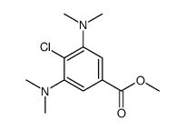 methyl 4-chloro-3,5-bis(dimethylamino)benzoate Structure