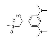 3,5-bis(dimethylamino)- α -[(methylsulfonyl)-methyl]-benzyl alcohol Structure