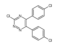 3-chloro-5,6-bis(4-chlorophenyl)-1,2,4-triazine结构式