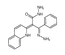 3-Hydrazono-3-phenyl-2-[1H-quinolin-(2E)-ylidene]-propionic acid hydrazide Structure