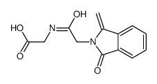 2-[[2-(1-methylidene-3-oxoisoindol-2-yl)acetyl]amino]acetic acid Structure