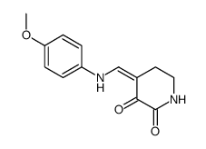 4-[(4-methoxyanilino)methylidene]piperidine-2,3-dione结构式
