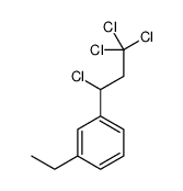 1-ethyl-3-(1,3,3,3-tetrachloropropyl)benzene结构式