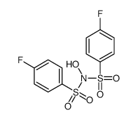 4-fluoro-N-(4-fluorophenyl)sulfonyl-N-hydroxybenzenesulfonamide Structure