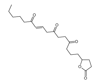 1-(5-oxooxolan-2-yl)hexadec-9-ene-4,7,11-trione结构式