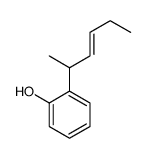 2-hex-3-en-2-ylphenol Structure