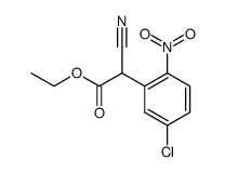 ethyl 2-(5-chloro-2-nitrophenyl)-2-cyanoacetate structure