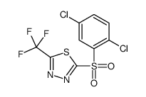 2-(2,5-dichlorophenyl)sulfonyl-5-(trifluoromethyl)-1,3,4-thiadiazole结构式