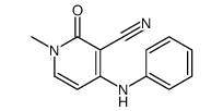 4-anilino-1-methyl-2-oxopyridine-3-carbonitrile结构式