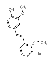 4-[(E)-2-(1-ethyl-2H-pyridin-2-yl)ethenyl]-2-methoxy-phenol structure