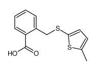 2-[(5-methylthiophen-2-yl)sulfanylmethyl]benzoic acid Structure