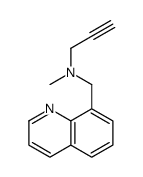 N-methyl-N-(quinolin-8-ylmethyl)prop-2-yn-1-amine Structure