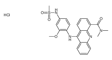9-[4-(methanesulfonamido)-2-methoxyanilino]-N,N-dimethylacridine-4-carboxamide,hydrochloride结构式