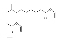 ethene,ethenyl acetate,ethenyl 8-methylnonanoate Structure