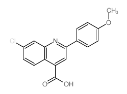 7-chloro-2-(4-methoxyphenyl)quinoline-4-carboxylic acid结构式