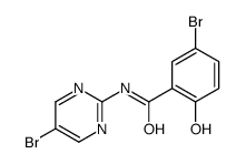 5-bromo-N-(5-bromopyrimidin-2-yl)-2-hydroxybenzamide结构式