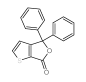 4,4-Diphenylthieno(2,3-c)furan-6(4H)-one Structure