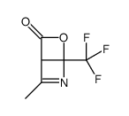 6-methyl-4-(trifluoromethyl)-3-oxa-5-azabicyclo[2.2.0]hex-5-en-2-one结构式