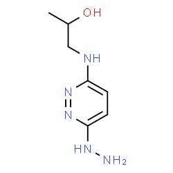 3-Hydrazino-6-[(2-hydroxypropyl)amino]pyridazine structure