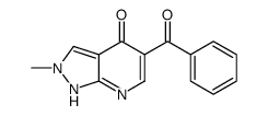 5-benzoyl-2-methyl-1H-pyrazolo[3,4-b]pyridin-4-one Structure