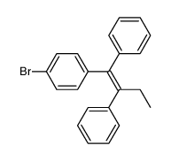 (Z)-(1-(4-bromophenyl)but-1-ene-1,2-diyl)dibenzene结构式