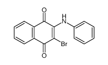2-anilino-3-bromo-1,4-naphthoquinone结构式