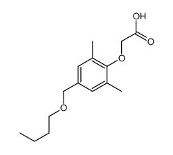 2-[4-(butoxymethyl)-2,6-dimethylphenoxy]acetic acid Structure