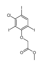 methyl 2-(3-chloro-2,4,6-triiodophenoxy)acetate Structure