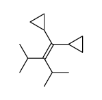 (1-cyclopropyl-3-methyl-2-propan-2-ylbut-1-enyl)cyclopropane结构式