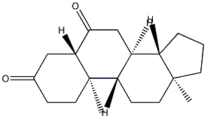 5α-Androstane-3,6-dione结构式