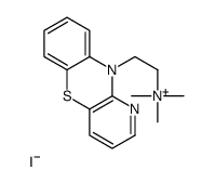 trimethyl(2-pyrido[3,2-b][1,4]benzothiazin-10-ylethyl)azanium,iodide Structure
