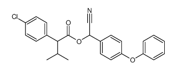 2-(p-Chlorophenyl)-2-isopropylacetic acid cyano(p-phenoxyphenyl)methyl ester结构式