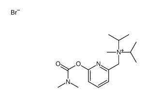 [6-(dimethylcarbamoyloxy)pyridin-2-yl]methyl-methyl-di(propan-2-yl)azanium,bromide Structure