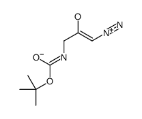 1-diazonio-3-[(2-methylpropan-2-yl)oxycarbonylamino]prop-1-en-2-olate结构式