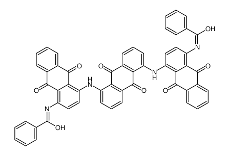 N,N'-[(9,10-dihydro-9,10-dioxoanthracene-1,5-diyl)bis[imino(9,10-dihydro-9,10-dioxoanthracene-1,4-diyl)]]bisbenzamide structure