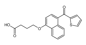 4-[4-(thiophene-2-carbonyl)naphthalen-1-yl]oxybutanoic acid Structure
