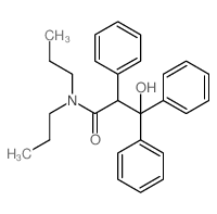 3-hydroxy-2,3,3-triphenyl-N,N-dipropyl-propanamide Structure