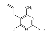 2-amino-6-methyl-5-prop-2-enyl-1H-pyrimidin-4-one structure